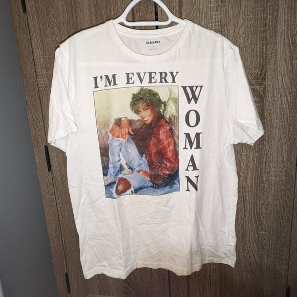 Old Navy Tops - Old Navy Whitney Houston I'm Every Woman Short Sleeve Graphic T-shirt Tee Shirt